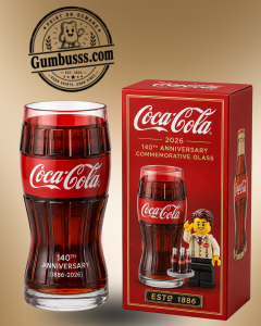 Coca-Cola 140th Anniversary Collector Glass with Premium Gift Box