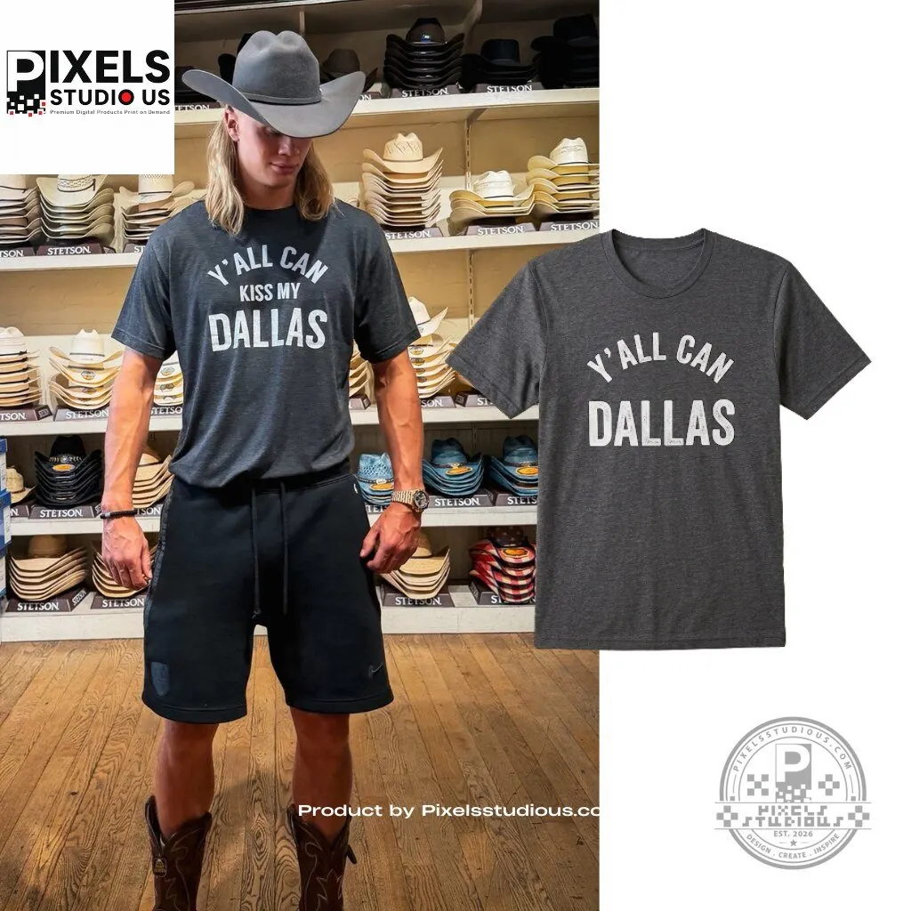 Erling Haaland Yall Can Kiss My Dallas Graphic Shirt