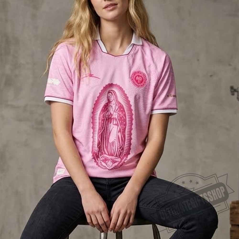 Mexico Pink Jersey Our Lady of Guadalupe Soccer Jersey Mexico Pink Jersey Our Lady of Guadalupe Soccer Jersey