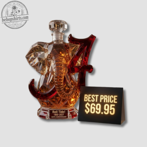 Tuscaloosa 135th Anniversary Football Whiskey Bottle