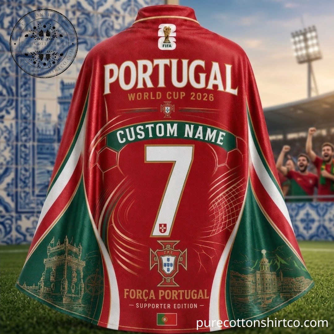 Portugal World Cup 2026 Fan Cape - Portugal vs Spain FIFA World Cup 2026
