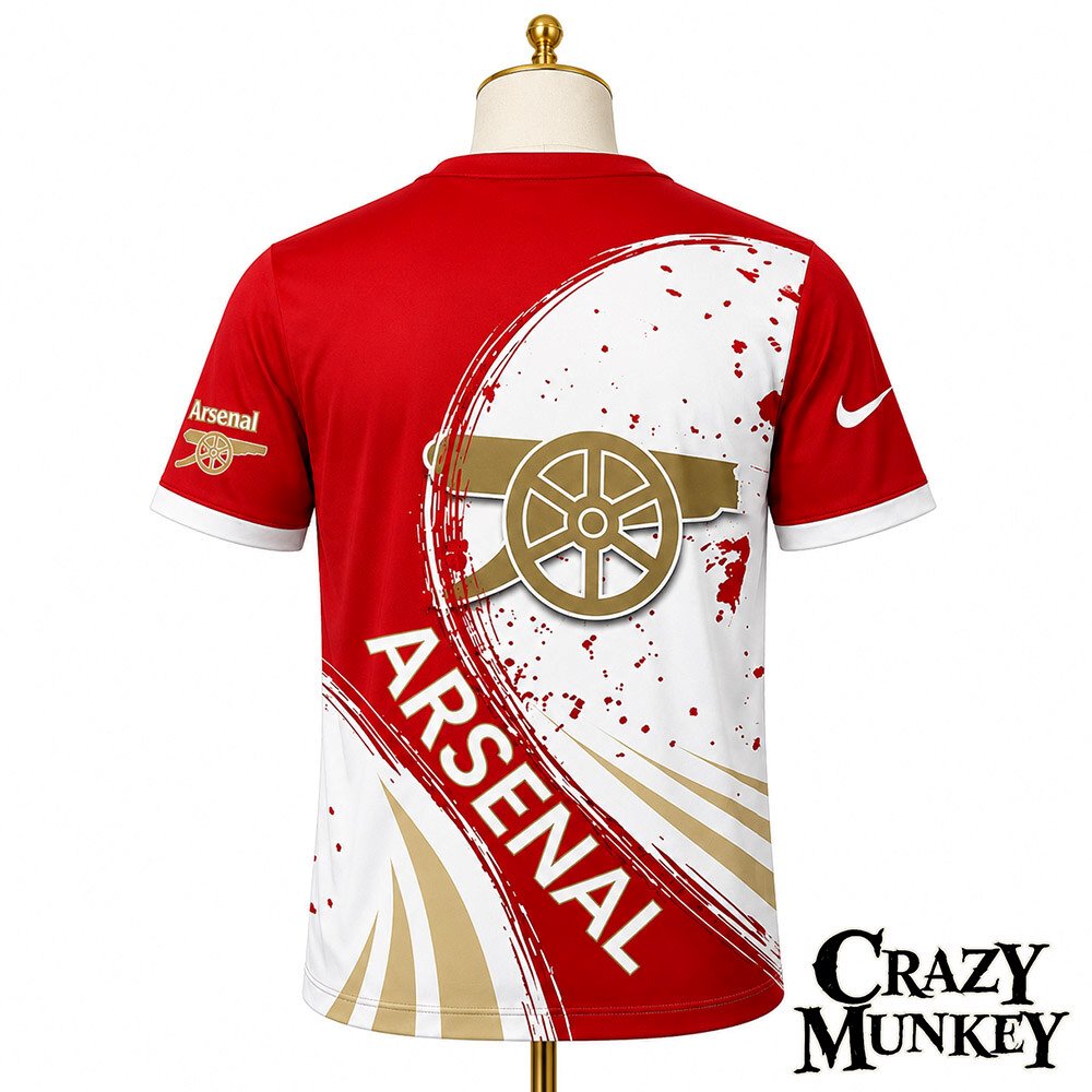 Custom Name Arsenal FC Football All Over Print T Shirt | Apparel 5 Custom Name Arsenal FC Football All Over Print T Shirt | Apparel