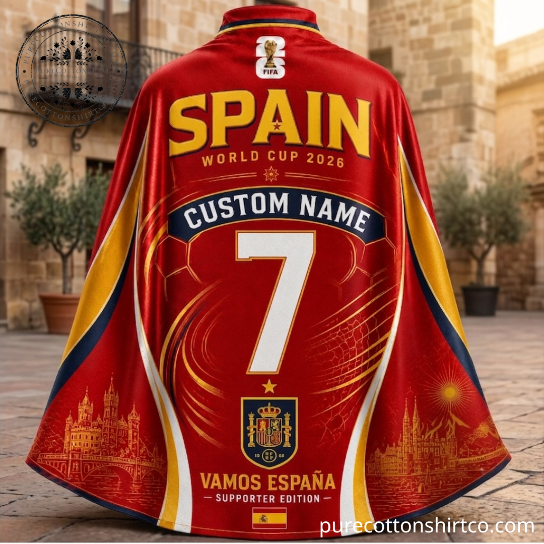 Spain World Cup 2026 Fan Cape - Spain vs Austria FIFA World Cup 2026