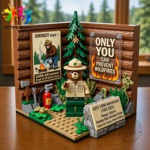 Smokey Bear USFS 120th Anniversary Commemorative Brick Edition