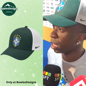 Brazil CBF Trucker Cap – Vinicius Jr Inspired Green White Mesh Hat