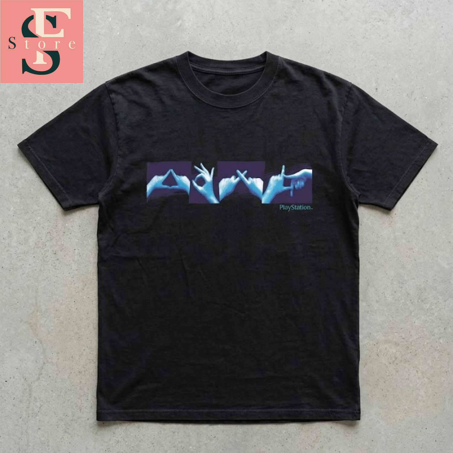 Vintage Playstation Hand Symbols T-Shirt