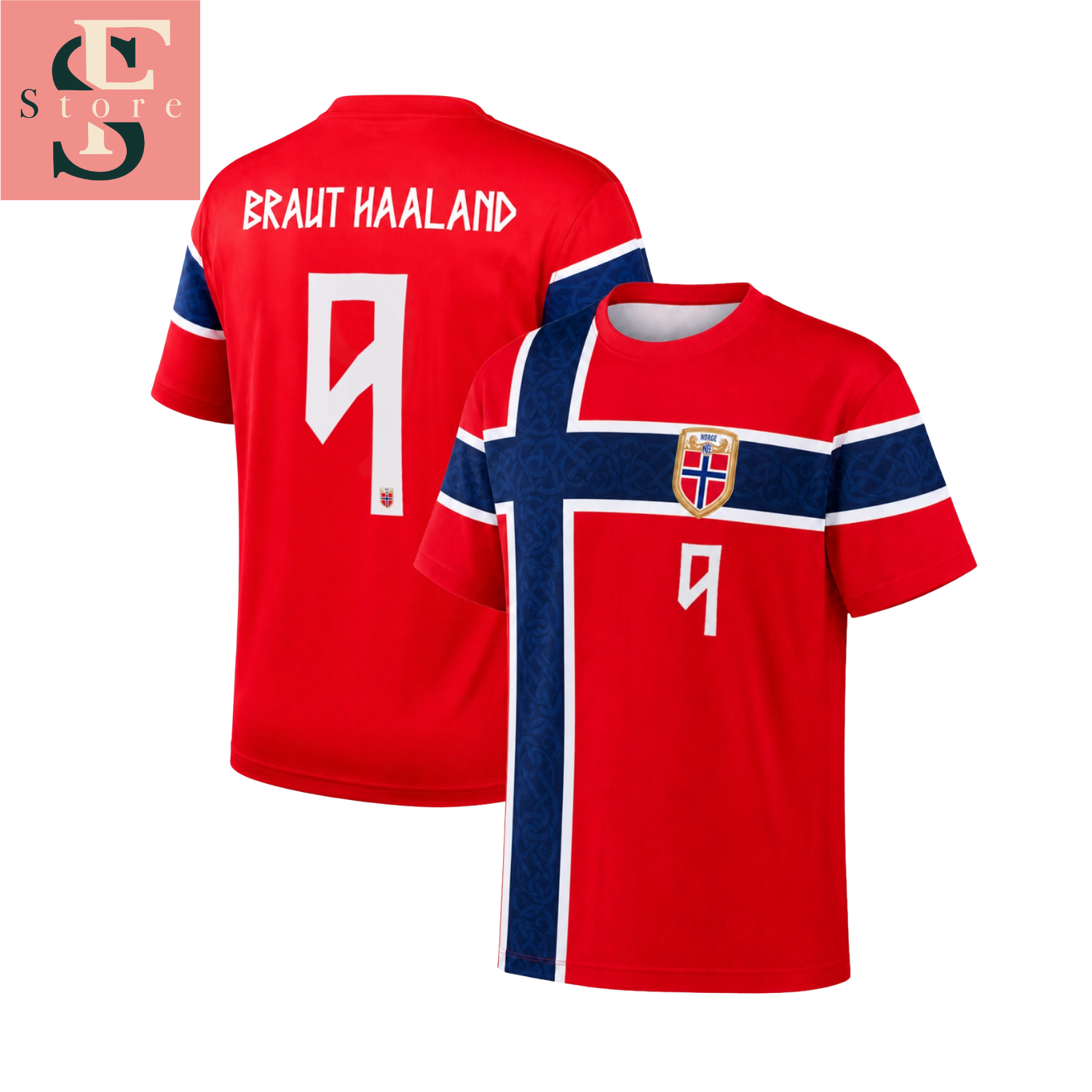 Norway World Cup 2026 Braut Haaland Home Jersey Norway World Cup 2026 Braut Haaland Home Jersey – image 2 of 3
