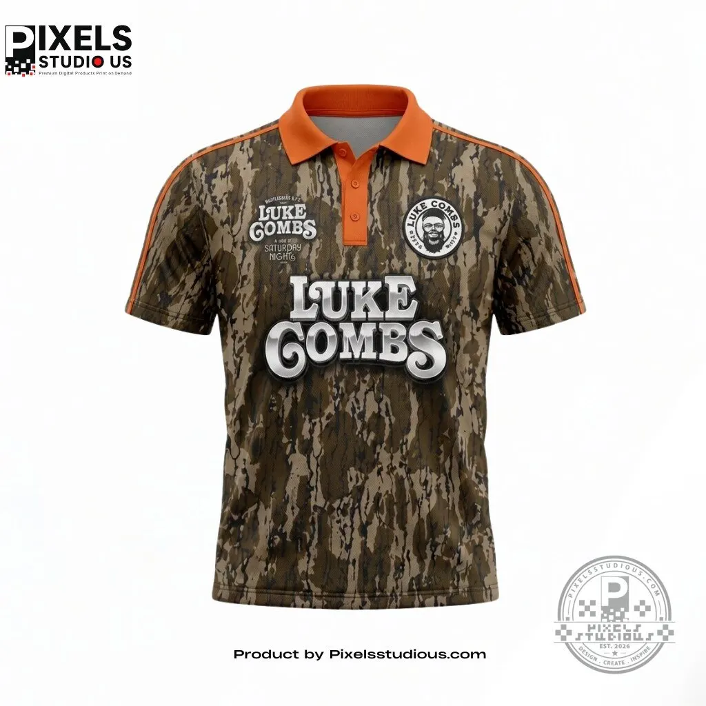 Luke Combs My Kinda Saturday Night Europe & UK Tour 2026 Polo Jersey