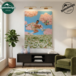 Surreal Cristiano Ronaldo World Cup Canvas Wall Art - Floral Dream Soccer Print
