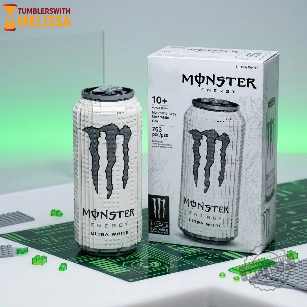 Monster Energy Ultra White Building Block Set