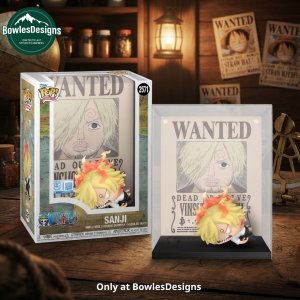 Sanji Wanted Poster Flame Burst Anime Display Figure