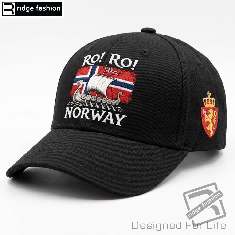 Norway Viking Roar Longship Baseball Cap (2) Norway Viking Roar Longship Baseball Cap – image 3 of 3