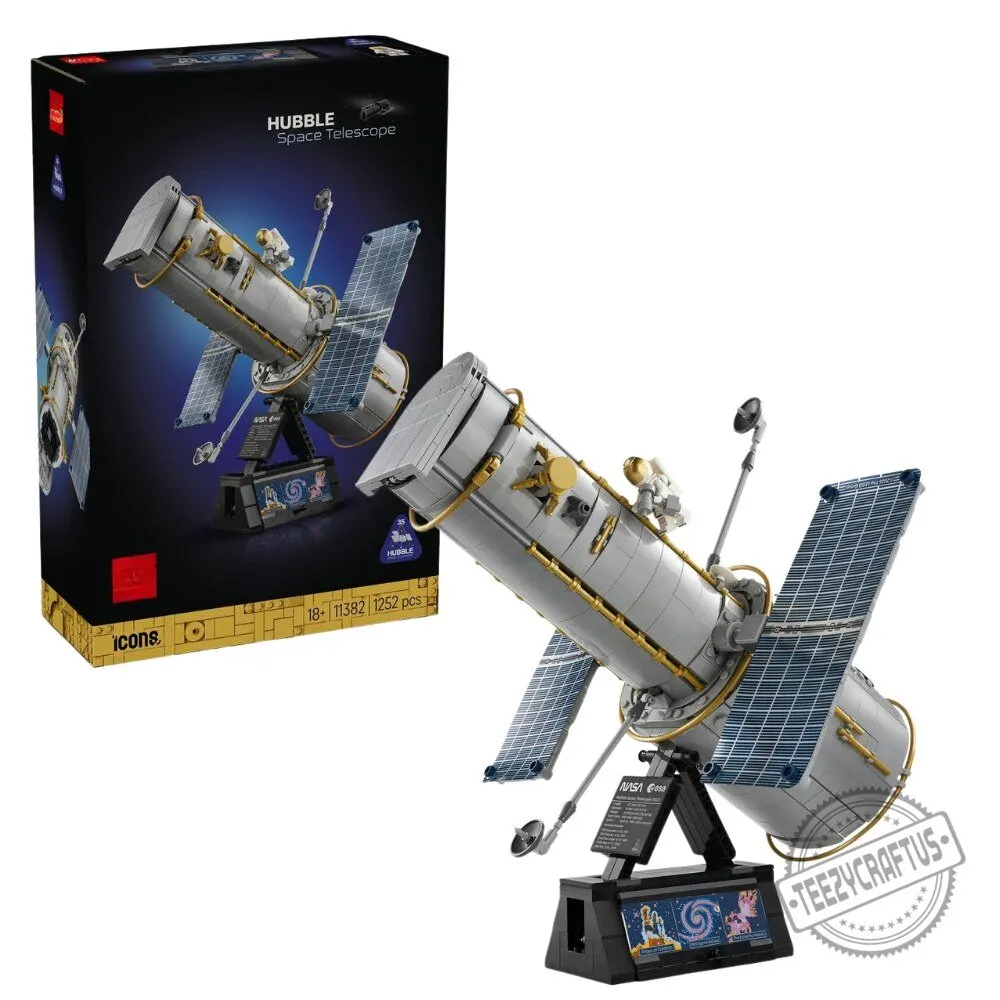 Hubble Space Telescope Brick Building Set – NASA Space Telescope Brick Model Kit for Adults & Collectors