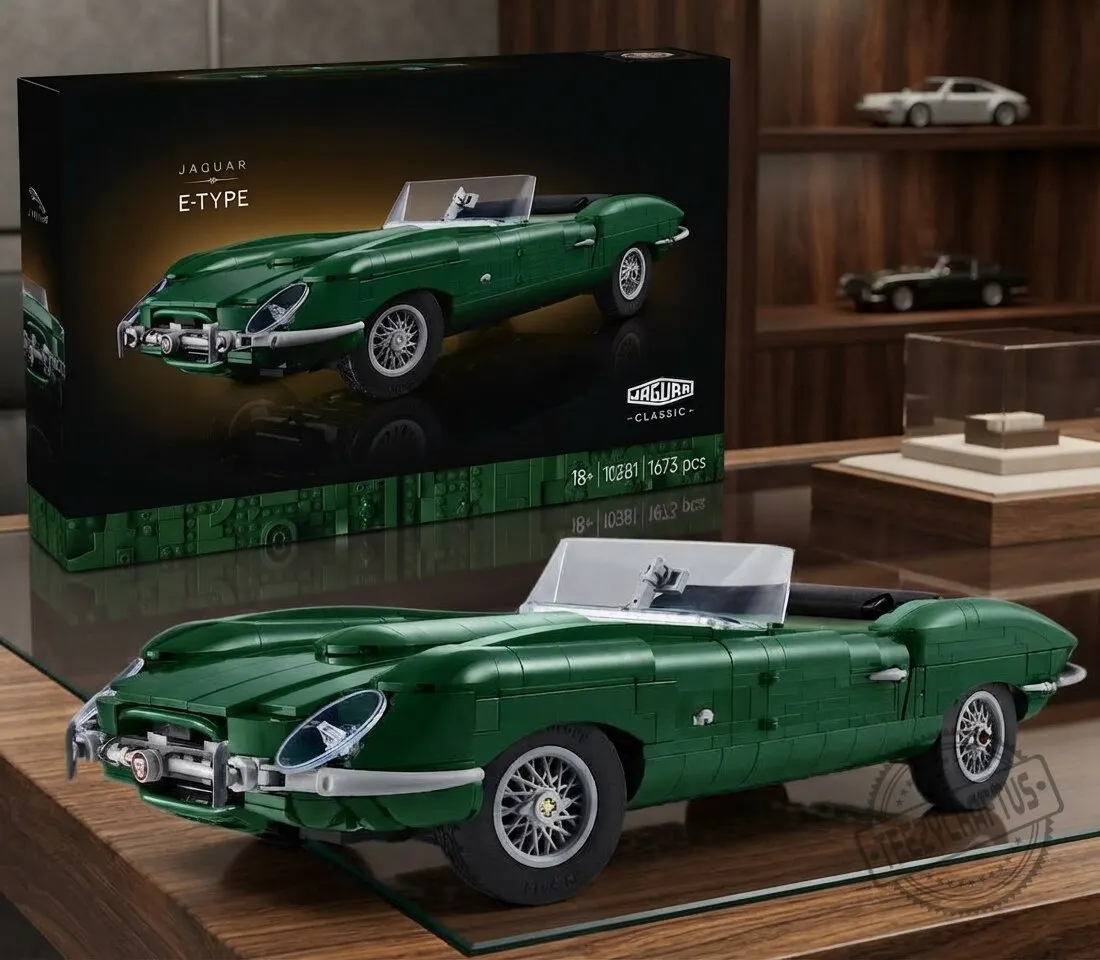 Jaguar E-Type Classic Building Blocks Model Car