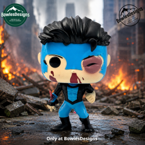 Battle-Damaged Invincible Bloody Superhero Vinyl Collectible Figure