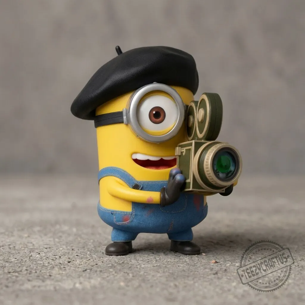 Minions Movie Director Funko Pop Style Vinyl Figure Collector Edition Camera Minion Display Toy 3 Minions Movie Director Funko Pop Style Vinyl Figure Collector Edition Camera Minion Display Toy