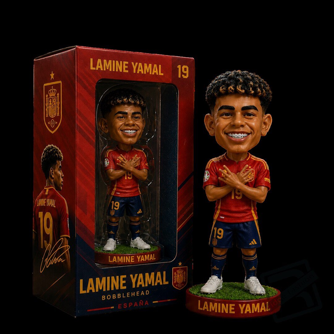 Lamine Yamal Spain #19 Custom Bobblehead 2026 4 Lamine Yamal Spain #19 Custom Bobblehead 2026