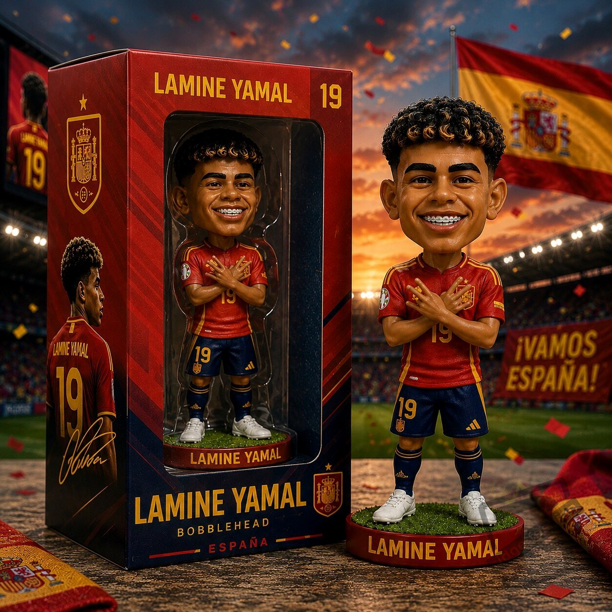 Lamine Yamal Spain #19 Custom Bobblehead 2026 5 Lamine Yamal Spain #19 Custom Bobblehead 2026