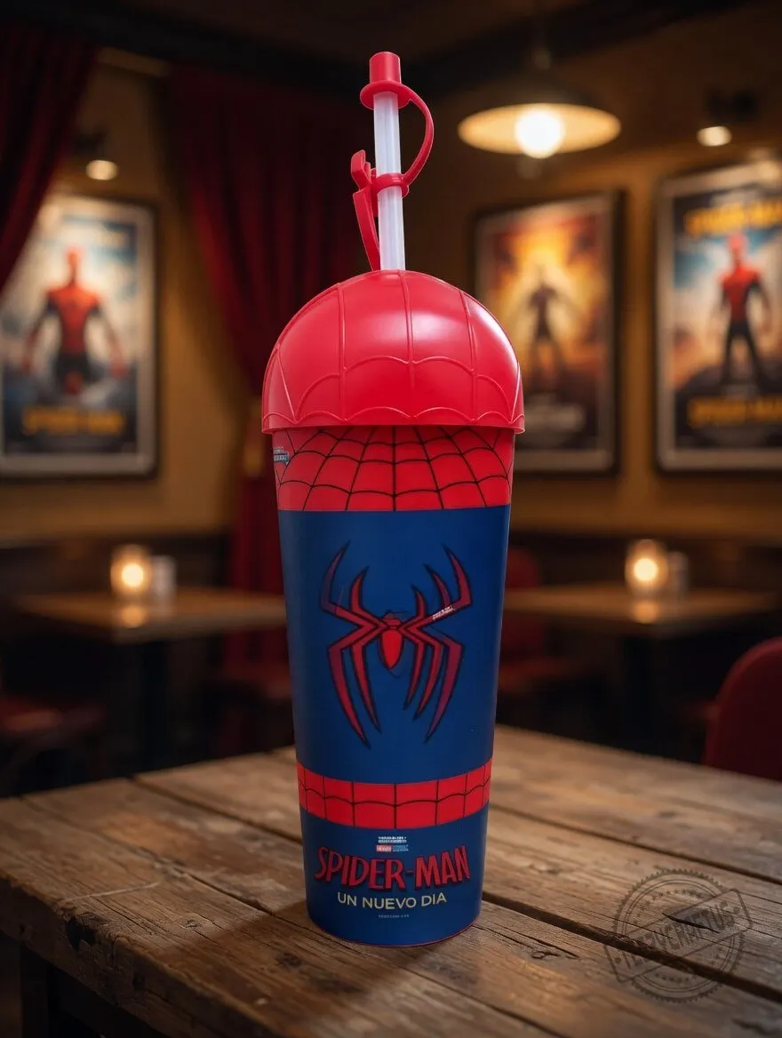 Spider-Man Character 3D Cup with Straw 3 Spider-Man Character 3D Cup with Straw