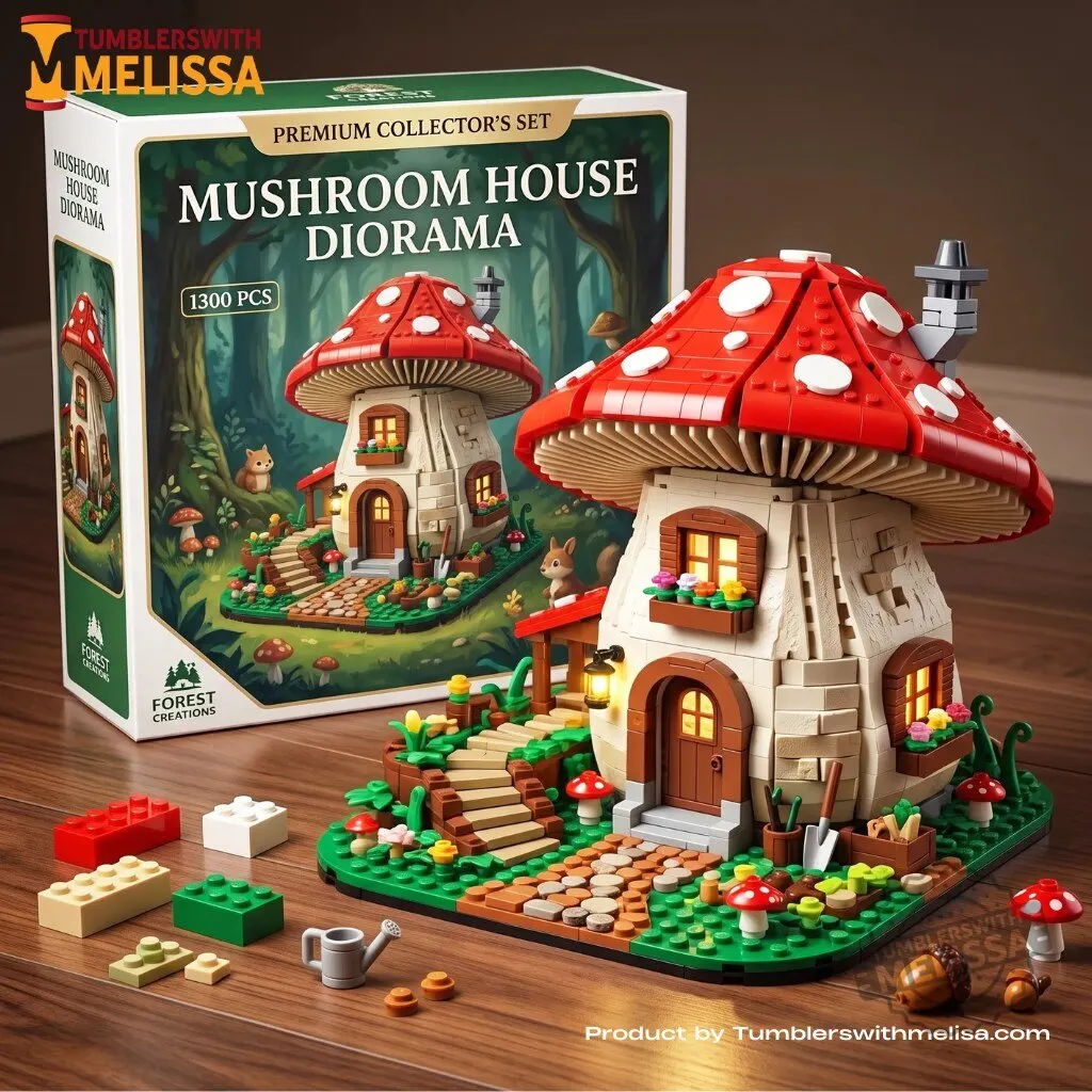 Mushroom House Diorama Premium Building Block Set Edition