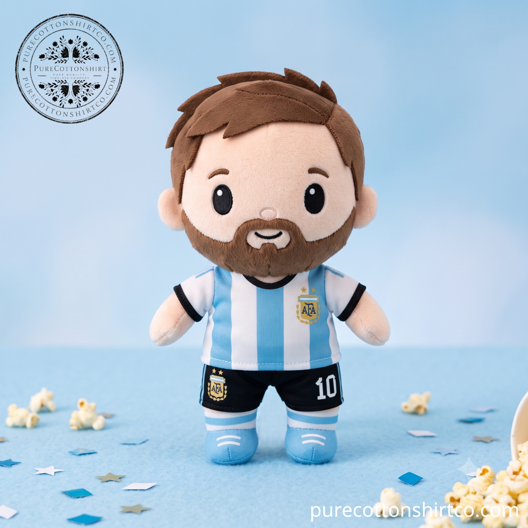 Lionel Messi Plush Toy – Argentina National Team Number 10 Soccer Doll