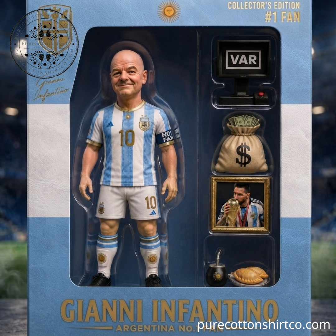 Gianni Infantino Argentina No. 1 Fan Action Figure – Funny Collectible Soccer President Set