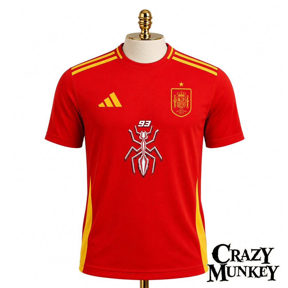 Marc Marquez 93 MotoGP Spain Classic Soccer Jersey Fan Shirt Apparel Marc Marquez 93 MotoGP Spain Classic Soccer Fan Jersey Shirt – image 2 of 3