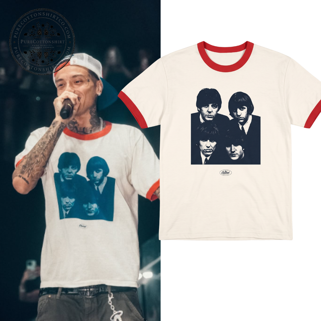 Central Cee Music The Beatles Vintage Ringer Tee