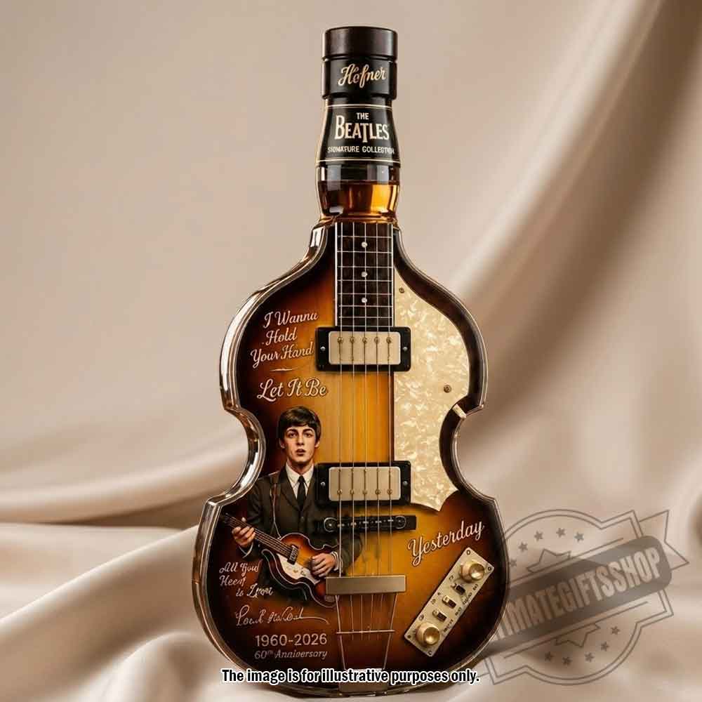 The Beatles Paul McCartney Signature Höfner 500/1 Bass Whisky Decanter Limited Edition Collectible The Beatles Paul McCartney Signature Höfner 500/1 Bass Whisky Decanter Limited Edition Collectible