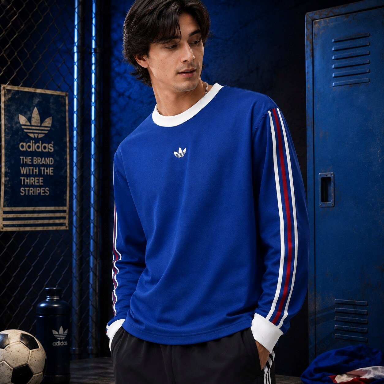 Timothee Chalamet In The World Cup 2026 Final Blue Long Sleeve Shirt Timothee Chalamet World Cup 2026 Final Blue Long Sleeve Shirt – image 3 of 3