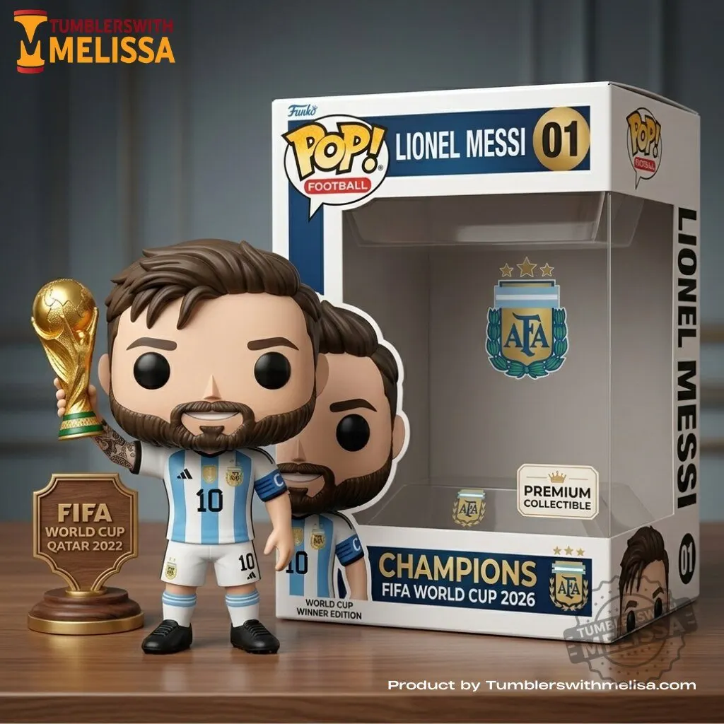 Lionel Messi Argentina Fifa World Cup 2026 Champions Funko Pop Figures Doll