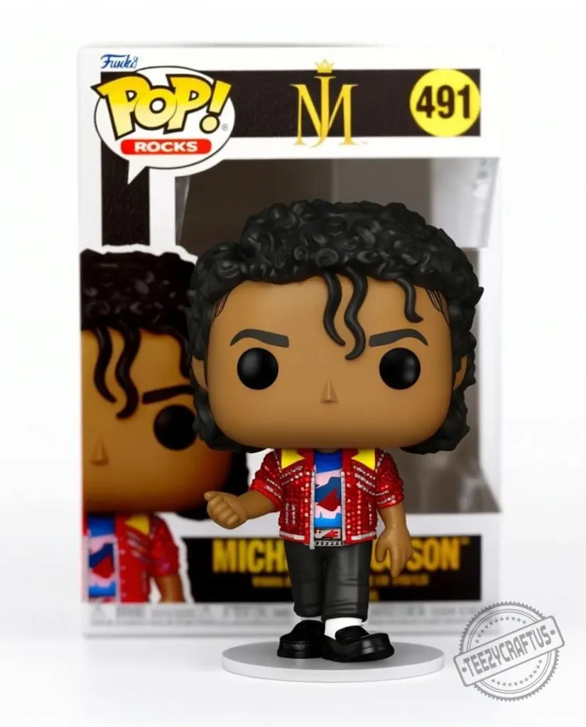"Buy Michael Jackson Funko Pop! Rocks #491: Iconic Music Collectible" 3 Michael Jackson Funko Pop! Rocks #491 Collectible Vinyl Figure – King of Pop Music Memorabilia