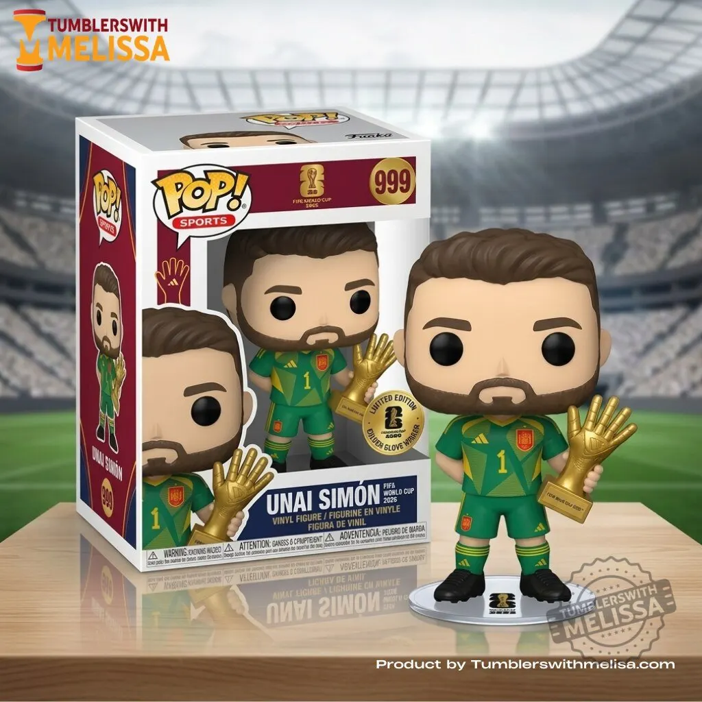 Unai Simon World Cup 2026 Golden Glove Winner Funko Pop Figures Doll