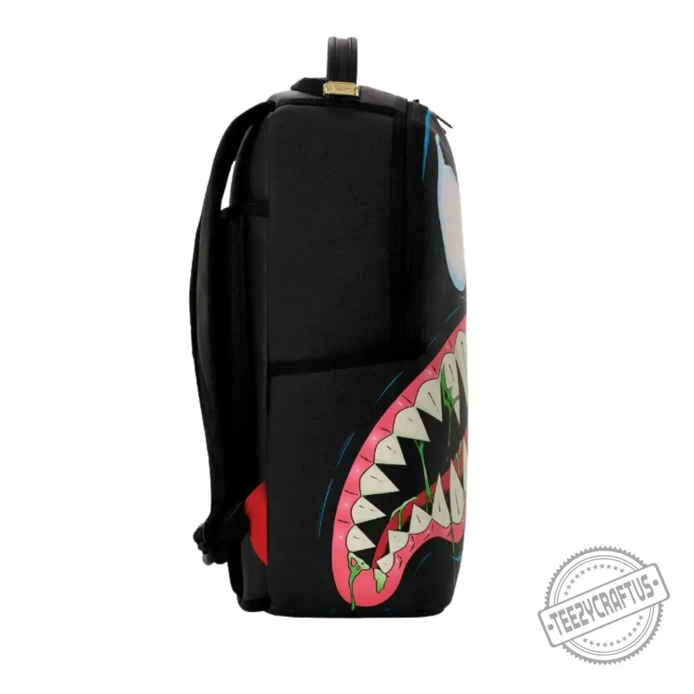 Marvel Venom Shark Mouth Sprayground Backpack – Black Checkered Streetwear Laptop Bag 5 Marvel Venom Shark Mouth Sprayground Backpack – Black Checkered Streetwear Laptop Bag