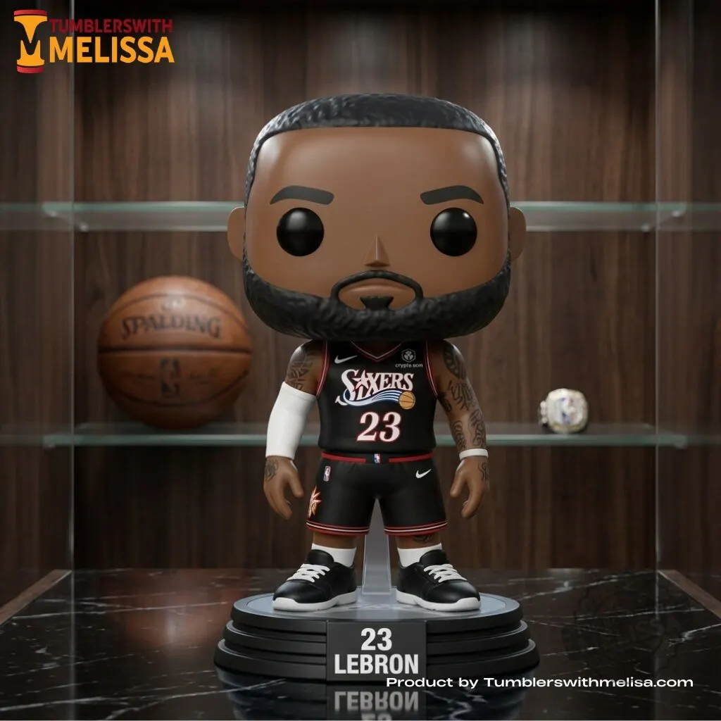 LeBron James Philadelphia 76ers Sixers Funko Pop Figures Doll LeBron James Philadelphia 76ers Funko Pop Vinyl Figure – image 2 of 2