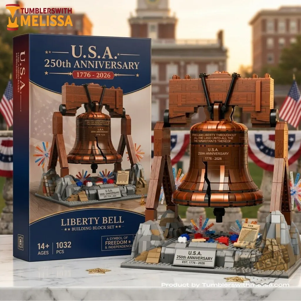 America 250th Anniversary Liberty Bell Building Block Set