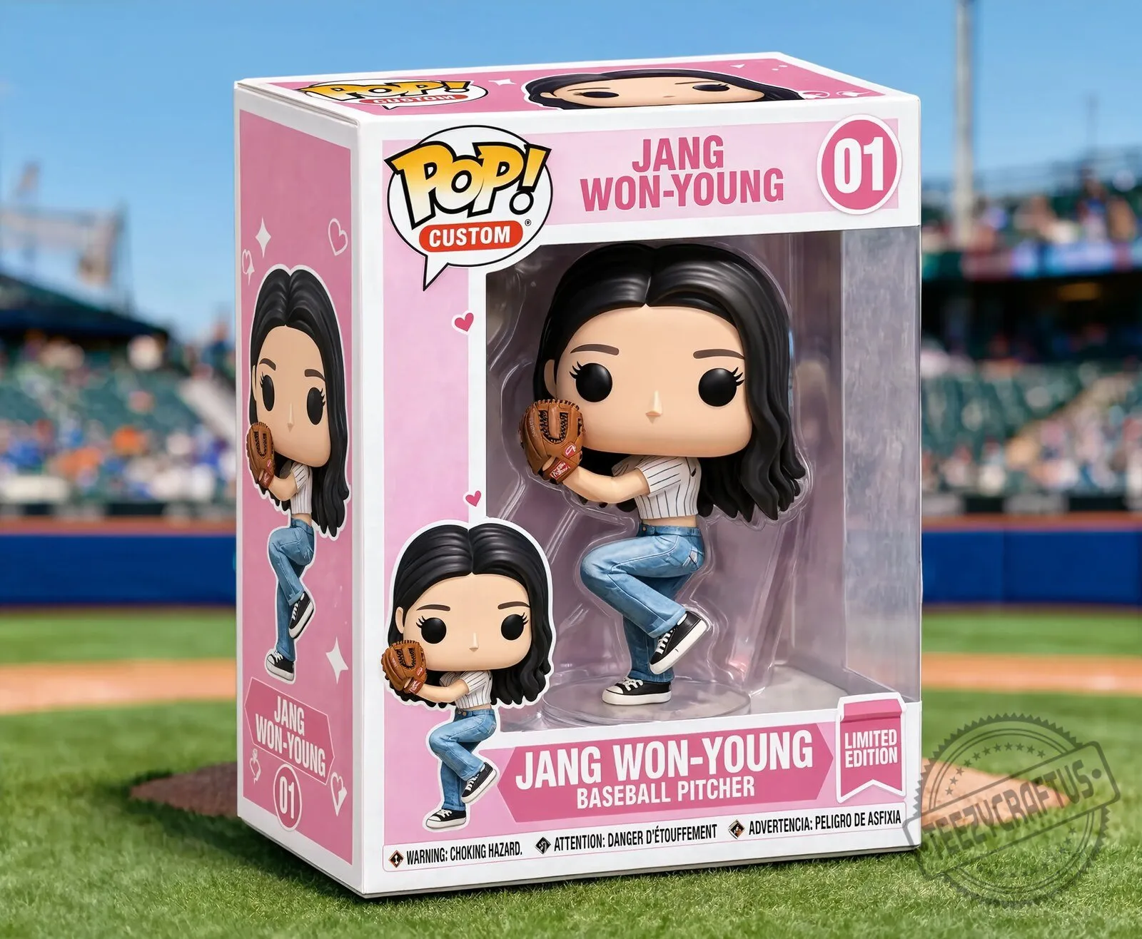 Jang Won-Young Baseball Pitcher Custom Funko Pop Figure 2 Jang Won-Young Baseball Pitcher Custom Funko Pop Figure