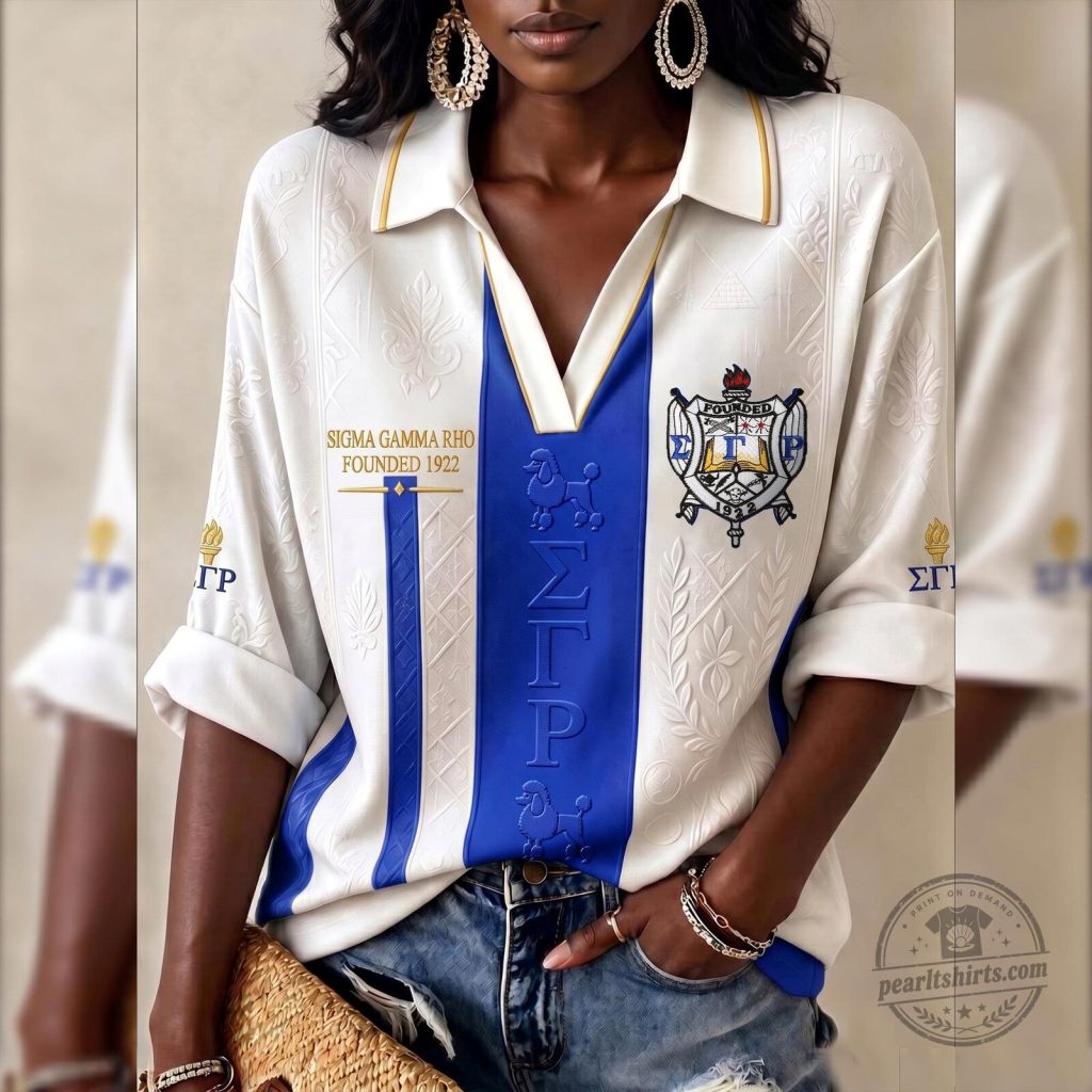 Sigma Gamma Rho Sorority Founded 1922 Poodle Crest Polo Shirt Sigma Gamma Rho Sorority Founded 1922 Poodle Crest Polo Shirt