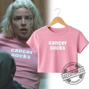LUCKY Anya Taylor-Joy Cancer Sucks Croptop Baby Tee Shirt