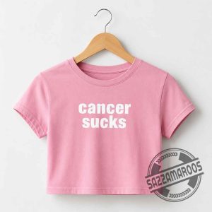 LUCKY Anya Taylor-Joy Cancer Sucks Croptop Baby Tee Shirt