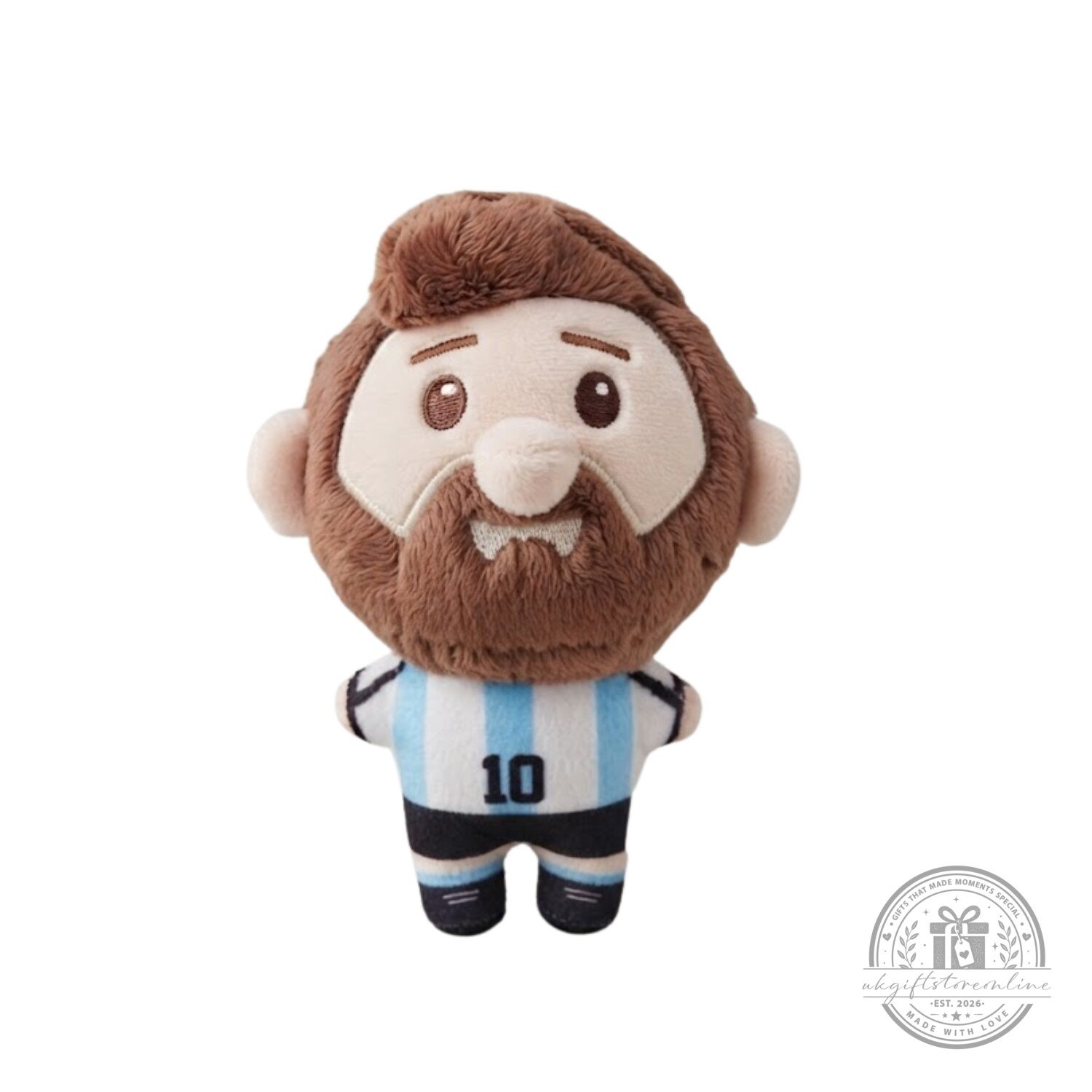 "Top Nautical Polo, Fish Sling Bag, Messi Doll Gift Ideas" 4 Lionel Messi Argentina #10 Plush Doll
