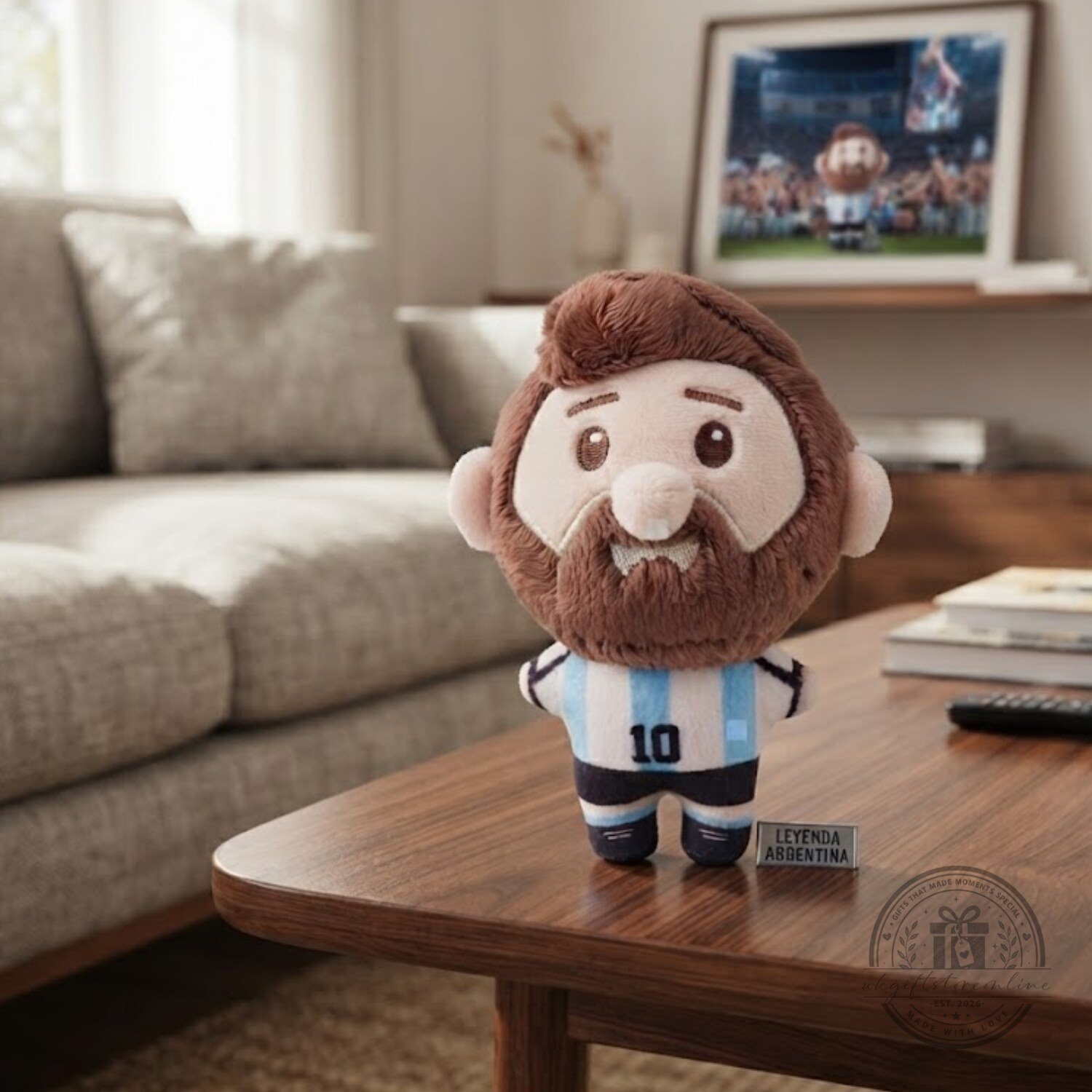 Lionel Messi Argentina #10 Plush Doll 5 Lionel Messi Argentina #10 Plush Doll