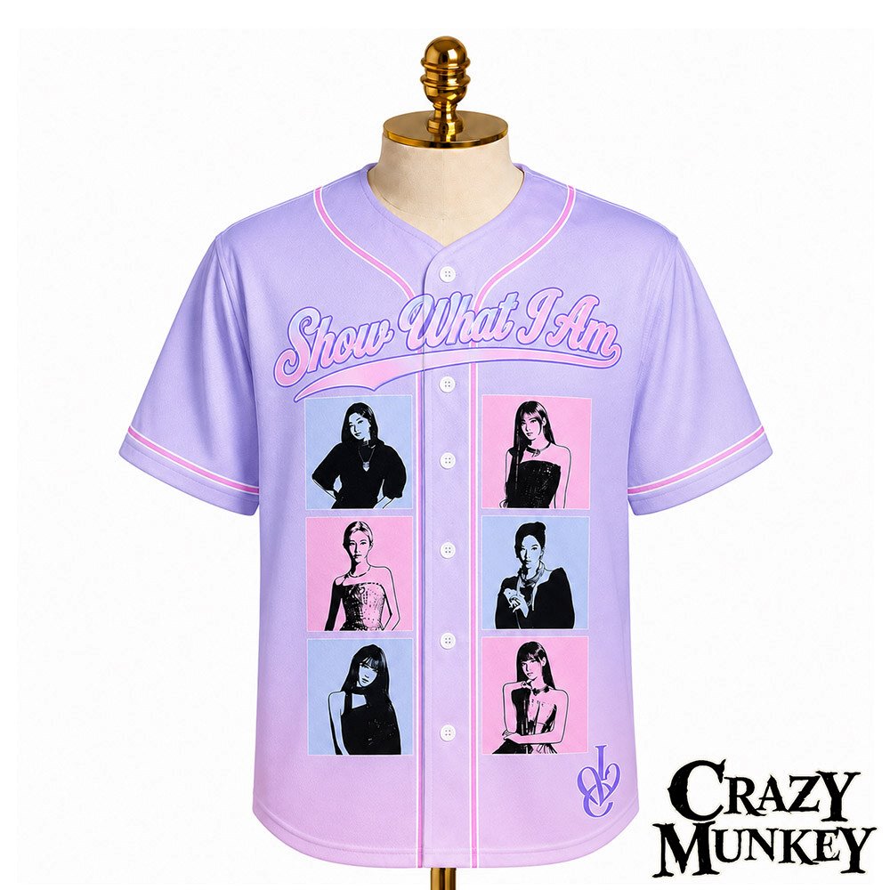 IVE Show What I Am 2026 World Tour Concert Purple Baseball Jersey | Apparel 5 IVE Show What I Am 2026 World Tour Concert Purple Baseball Jersey | Apparel