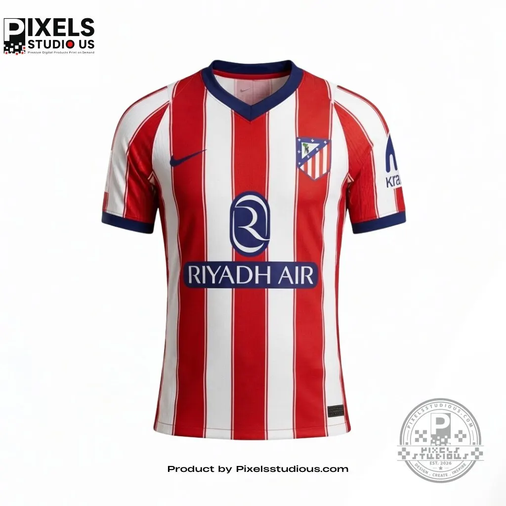 Atletico Madrid x Over The Pitch Kang In Lee Home Kit Concept Football Jersey
