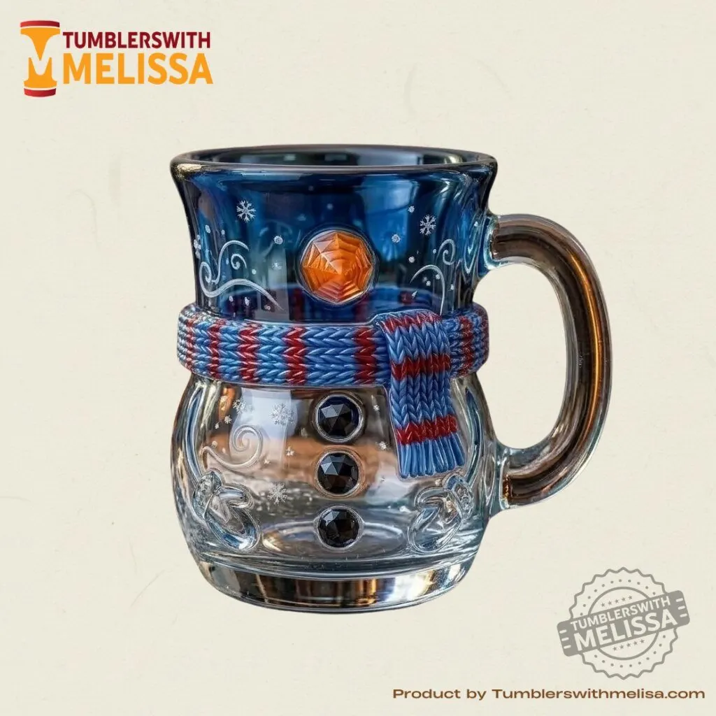 Christmas Whimsical Winter Snowman Glass Mug 3 Christmas Whimsical Winter Snowman Glass Mug premium quality collectible or lifestyle product for everyday use