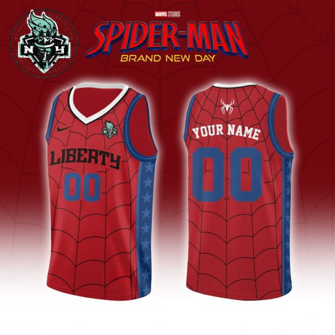 WNBA x Spider-Man Brand New Day 2026 V-Neck Basketball Jersey - A BRAND NEW CITY
