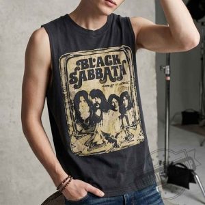 Connor Storrie Black Sabbath 1978 World Tour Tank Top 5 Connor Storrie Wearing Black Sabbath World Tour 1978 Tank Top Shirt in Toronto