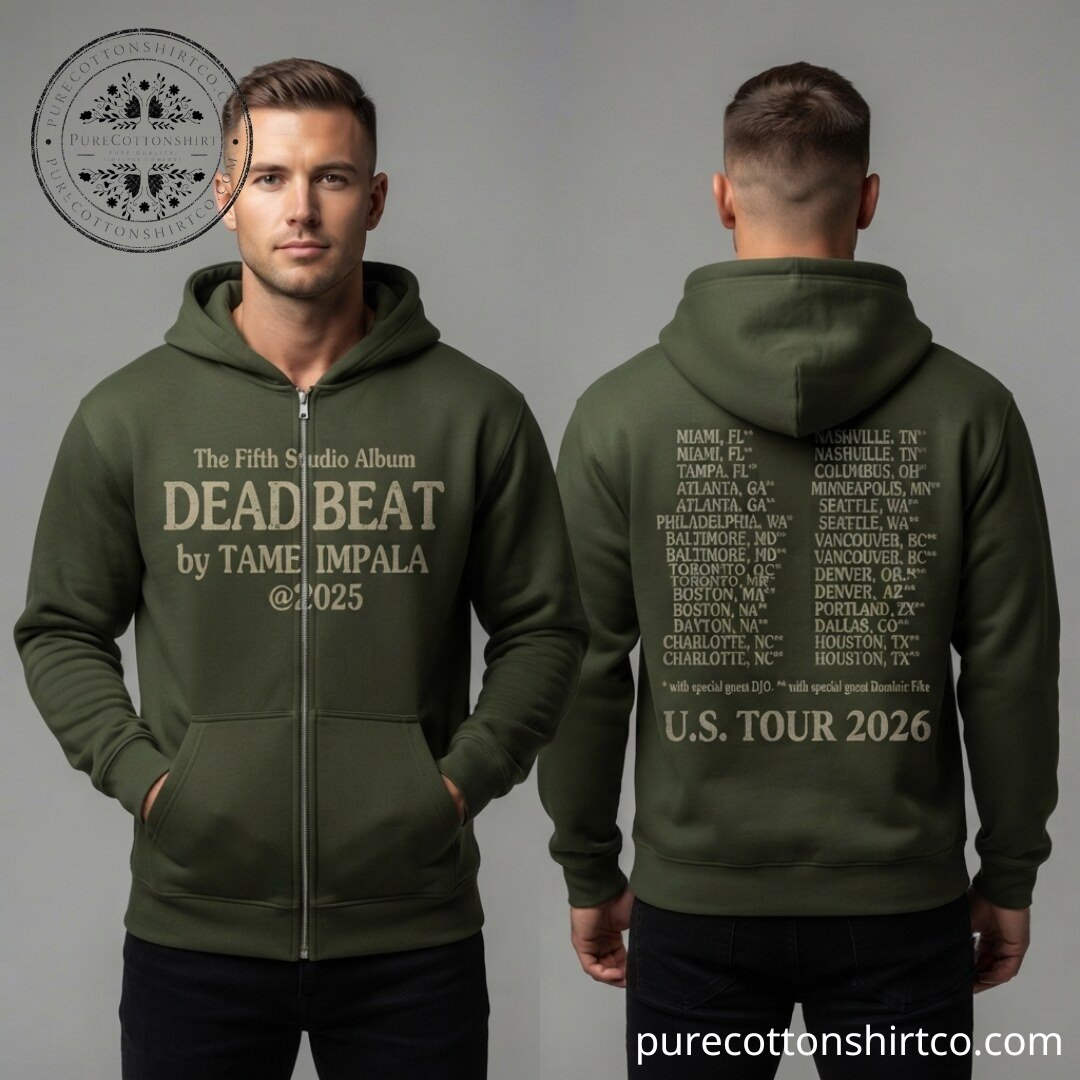 tame-impala-deadbeat-tour-2026-merch-tour-dates-zip-up-hoodie-tame-impala-jennie-tiktok-trend-hit-song-dracula-remix-gallery-3 Tame Impala Deadbeat Tour 2026 Zip Hoodie - JENNIE Dracula Remix Merch – image 4 of 4