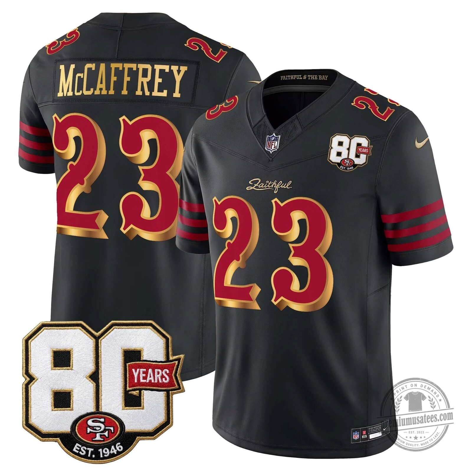 San Francisco 49ers 80th Anniversary Evans Number 5 Football Jersey 63 San Francisco 49ers 80th Anniversary Evans Number 5 Football Jersey