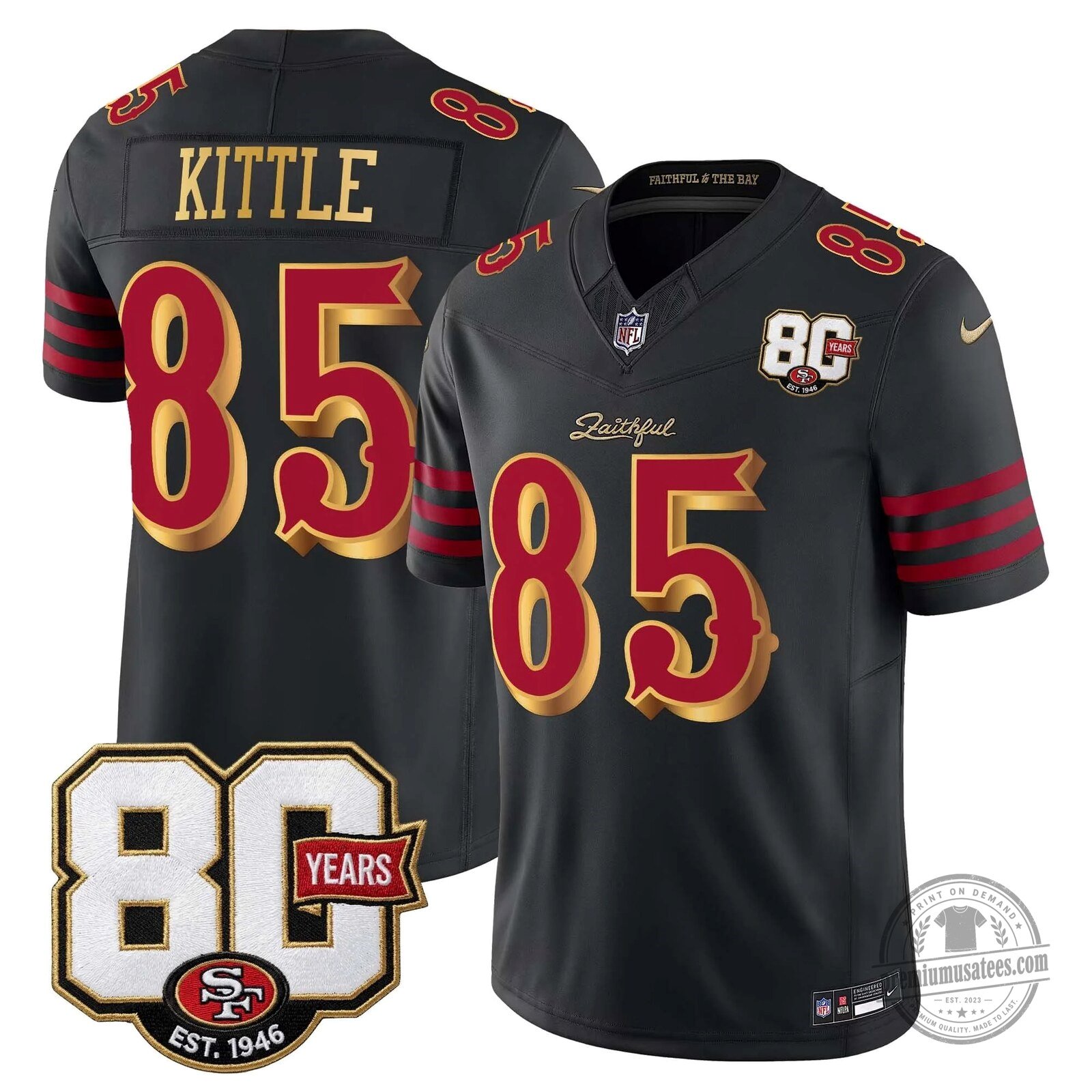 San Francisco 49ers 80th Anniversary Evans Number 5 Football Jersey 66 San Francisco 49ers 80th Anniversary Evans Number 5 Football Jersey